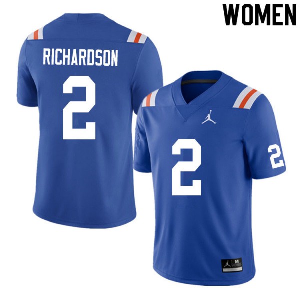 Women #2 Anthony Richardson Florida Gators College Football Jersey Throwback